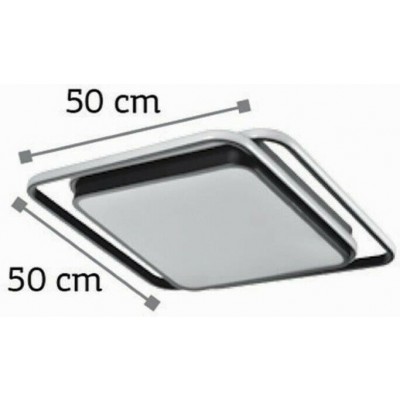 Πλαφονιέρα οροφής LED 50x50cm με ακρυλικό κάλυμμα
