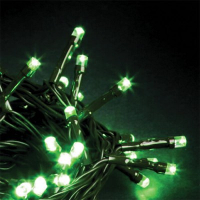 Φωτάκια χριστουγεννιάτικα σε 14m πράσινο καλώδιο-140leds πράσινο φως σταθερό IP44