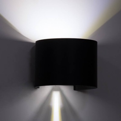 Οβάλ απλίκα ανθρακί LED 6000K με ρυθμιζόμενη γωνία 10°-60°