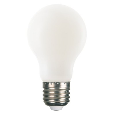 Λάμπα LED Ε27 Α60 Λευκή Frost Φυσικό Φως 8W Dim